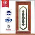 Mian puerta de entrada de madera puerta de entrada doble puerta de madera con diseño de vidrio